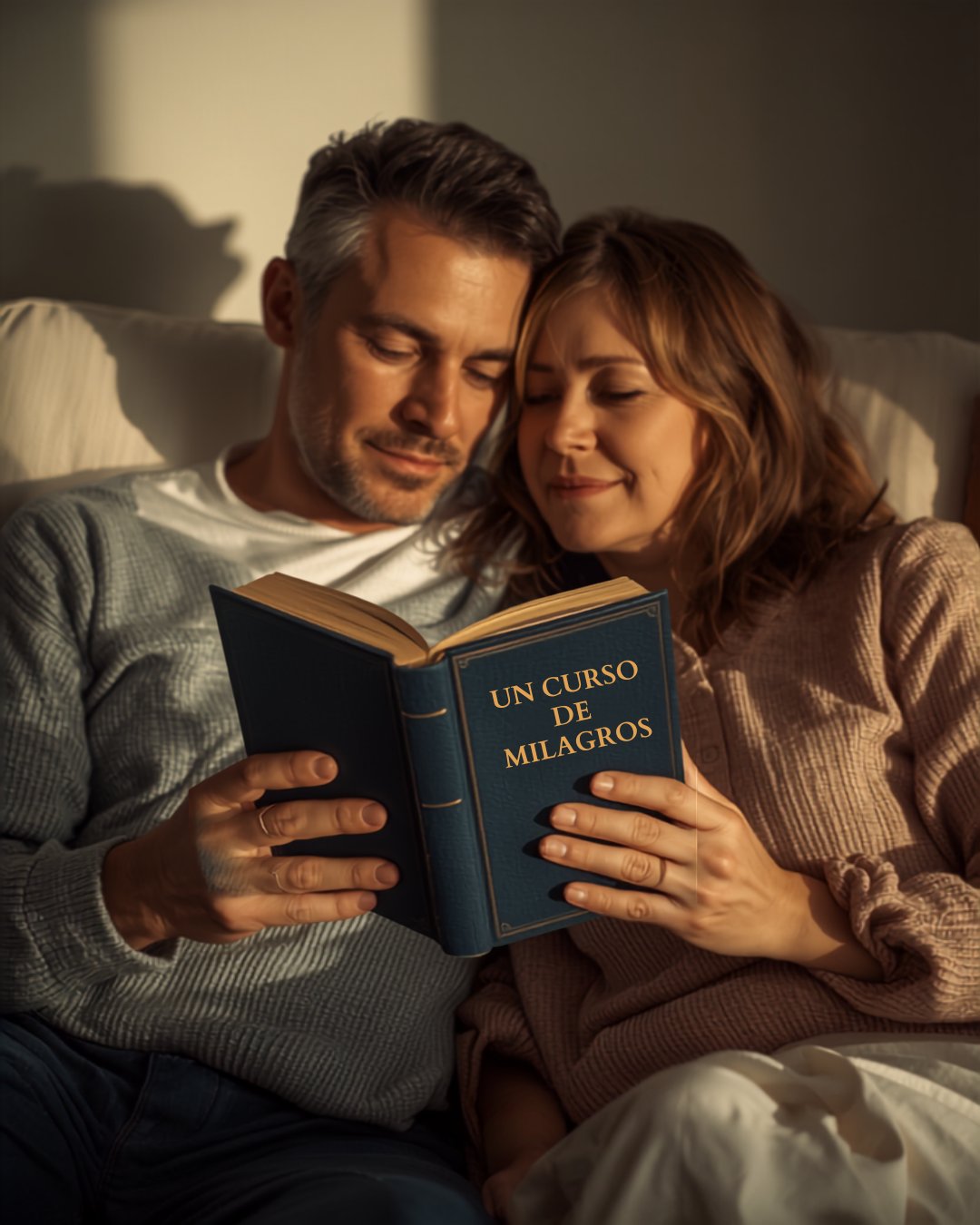 Pareja leyendo Un Curso de Milagros